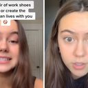 Uma das sugestões é não correr sozinha com o cabelo preso, por exemplo - Reprodução / TikTok