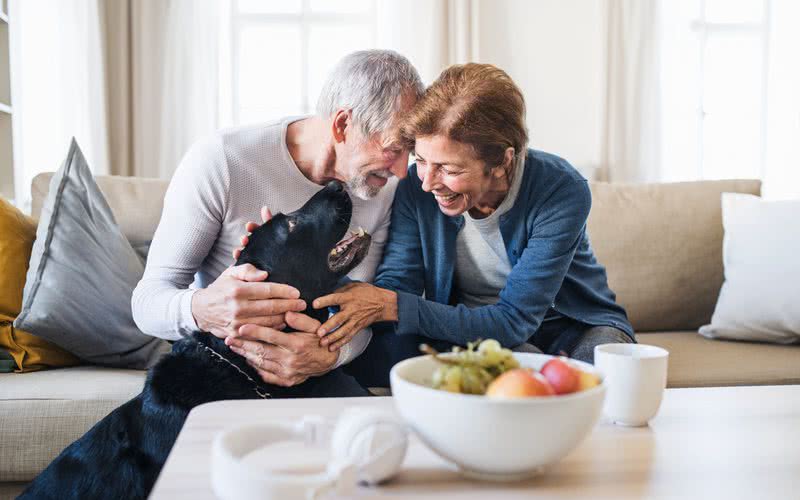 Para os idosos que vivem sozinhos, os animais de estimação podem evitar a solidão - iStock