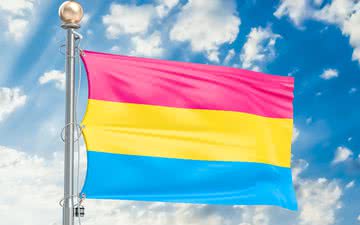 Bandeira do orgulho pansexual (foto); na do orgulho bissexual, é o lilás que aparece entre o rosa e o azul - iStock