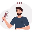 Todo o homem tem, em média, uma perda de 80 a 100 fios de cabelo por dia - iStock