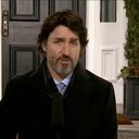 o primeiro-ministro do Canadá Justin Trudeau em discurso gravado nesta sexta-feira (15) - Reprodução/YouTube