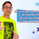 Geralmente, os meninos começam a apresentar pelos na região pubiana entre 9 e 13 anos - Arte